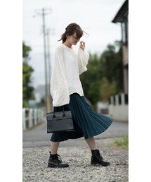 CHEER CLOSET | 【プチプラのあや】ビックシルエットふわふわ鍵編みニットトップス(ニット/セーター)