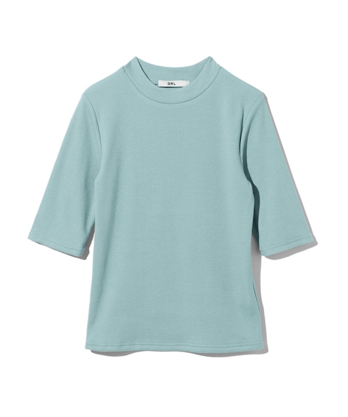 GRL（グレイル）の「5分袖テレコトップス（Tシャツ/カットソー・レディース・ブラック/ネイビー/オフホワイト/ボルドー/レッド/ブルー/ピンク/グレー/ベージュ・M）」の6枚目の写真