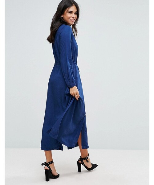 french connection midi shirt dress
