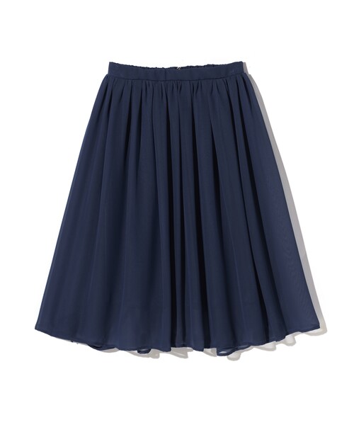 GRL（グレイル）の「シフォンフレアスカート（スカート・レディース・ブラック/レッド/ブルー/ピンク/グリーン/ネイビー/パープル/ボルドー/ブルーグリーン/マスタード/ピンクベージュ/ライトグレー/ダークオレンジ/濃いピンク・M）」の5枚目の写真