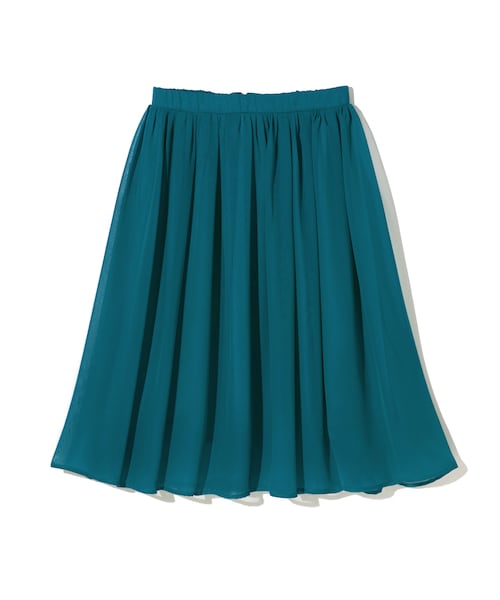 GRL（グレイル）の「シフォンフレアスカート（スカート・レディース・ブラック/レッド/ブルー/ピンク/グリーン/ネイビー/パープル/ボルドー/ブルーグリーン/マスタード/ピンクベージュ/ライトグレー/ダークオレンジ/濃いピンク・M）」の6枚目の写真