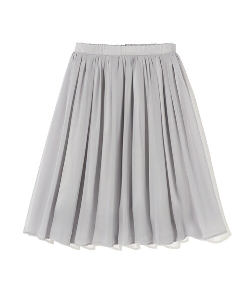 GRL（グレイル）の「シフォンフレアスカート（スカート・レディース・ブラック/レッド/ブルー/ピンク/グリーン/ネイビー/パープル/ボルドー/ブルーグリーン/マスタード/ピンクベージュ/ライトグレー/ダークオレンジ/濃いピンク・M）」の2枚目の写真