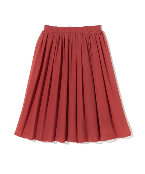 GRL（グレイル）の「シフォンフレアスカート（スカート・レディース・ブラック/レッド/ブルー/ピンク/グリーン/ネイビー/パープル/ボルドー/ブルーグリーン/マスタード/ピンクベージュ/ライトグレー/ダークオレンジ/濃いピンク・M）」の14枚目の写真