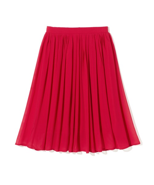 GRL（グレイル）の「シフォンフレアスカート（スカート・レディース・ブラック/レッド/ブルー/ピンク/グリーン/ネイビー/パープル/ボルドー/ブルーグリーン/マスタード/ピンクベージュ/ライトグレー/ダークオレンジ/濃いピンク・M）」の13枚目の写真