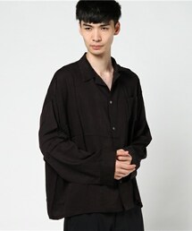 unrelaxing | オーバーサイズ開襟シャツ ビッグシルエットシャツ(シャツ/ブラウス)