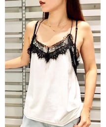 BARAK | ベロアレースキャミ(キャミソール)