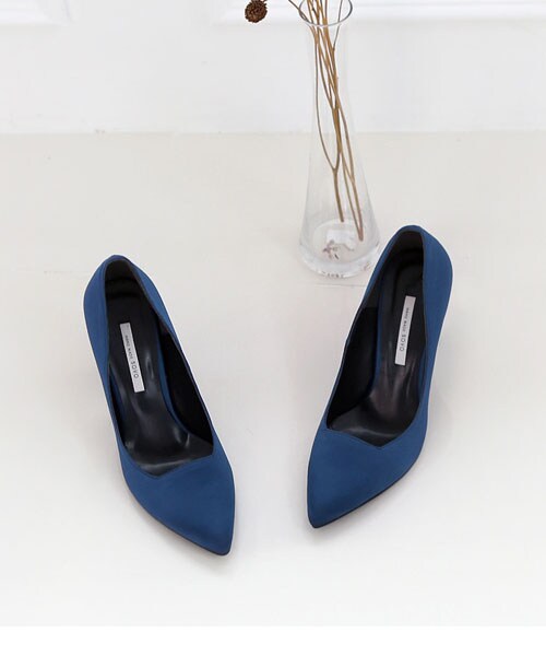 SOVOMALLの「 ポインテッドトゥピンヒールパンプス（パンプス・レディース・スエードピンク/ブラック/ブルー/グレー/モダンブラウン/カーキ/モダンピンク/ワイン・220～255㎜）」の5枚目の写真