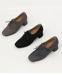 SOVOMALL | セミスクエアトゥレースアップローファー(ローファー)