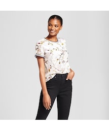 no brand | A New Day Women's Burnout Velvet T-Shirt - A New Day Cream(Tシャツ/カットソー)