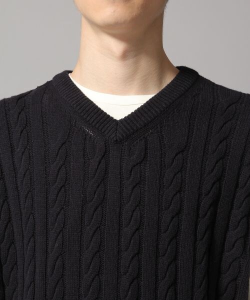 HARE（ハレ）の「BIGニットベスト（トップス・ベージュ/ネイビー/パープル）」の9枚目の写真