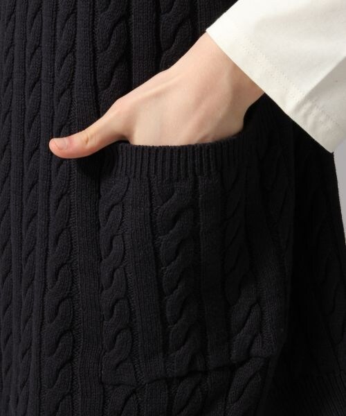 HARE（ハレ）の「BIGニットベスト（トップス・ベージュ/ネイビー/パープル）」の11枚目の写真