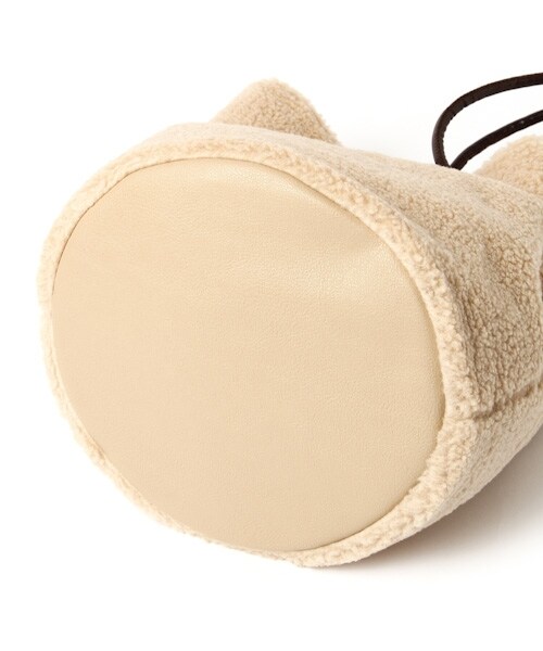 studio CLIP（スタディオクリップ）の「ボア巾着トートバッグ（バッグ・ライトグレー/ベージュ）」の11枚目の写真