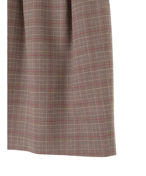 31 Sons de mode（トランテアン　ソン　ドゥ　モード）の「チェック柄タイトスカート《予約アイテム》（スカート・レディース・モデル身長:171cm/ブラウン/グレー・36/38）」の11枚目の写真