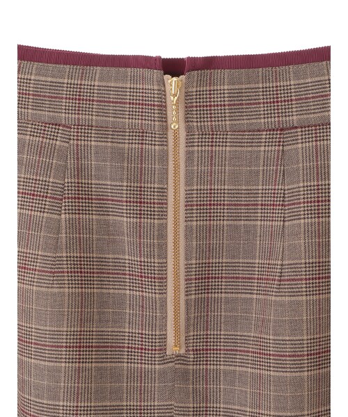 31 Sons de mode（トランテアン　ソン　ドゥ　モード）の「チェック柄タイトスカート《予約アイテム》（スカート・レディース・モデル身長:171cm/ブラウン/グレー・36/38）」の13枚目の写真