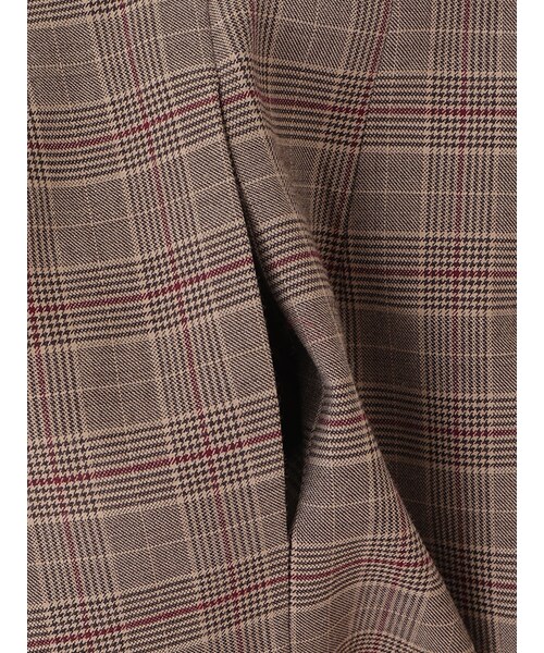 31 Sons de mode（トランテアン　ソン　ドゥ　モード）の「チェック柄タイトスカート《予約アイテム》（スカート・レディース・モデル身長:171cm/ブラウン/グレー・36/38）」の16枚目の写真
