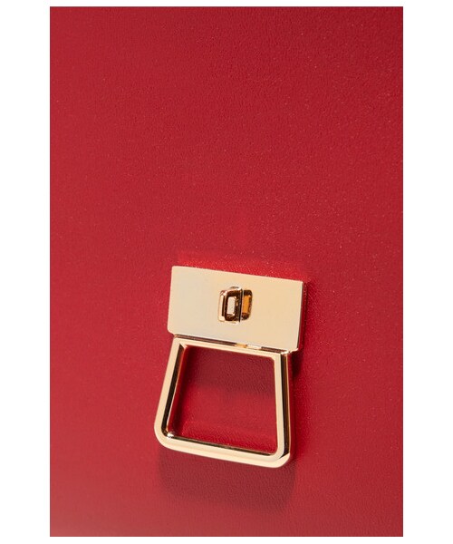 theory（セオリー）の「Theory - Perry Leather Shoulder Bag - Red（クラッチバッグ・レディース・Red・one size）」の4枚目の写真