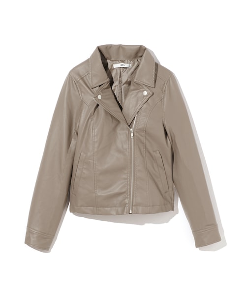 GRL（グレイル）の「ライダースジャケット（ライダースジャケット・レディース・ブラック/ブラウン/キャメル/グレージュ・S）」の2枚目の写真