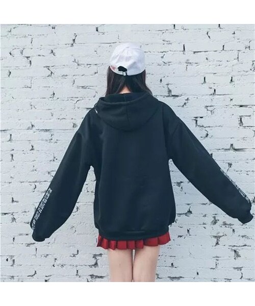 no brand（ノーブランド）の「フード付き原宿系パーカー（パーカー・レディース・その他）」の5枚目の写真