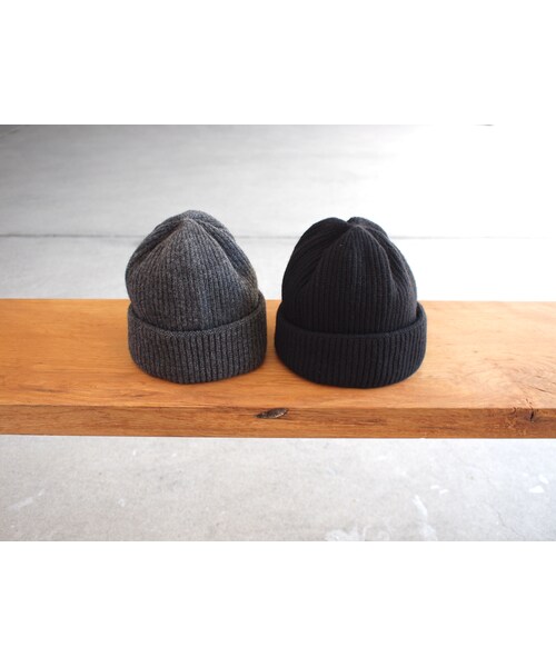 morno(モーノ)の「morno〈モーノ〉 COOMARAM KNIT CAP ORANGE/NAVY/CHARCOAL/BLACK(ニットキャップ/ビーニー・メンズ・その他)」の4枚目の写真
