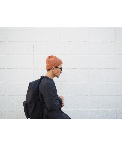 morno(モーノ)の「morno〈モーノ〉 COOMARAM KNIT CAP ORANGE/NAVY/CHARCOAL/BLACK(ニットキャップ/ビーニー・メンズ・その他)」の9枚目の写真