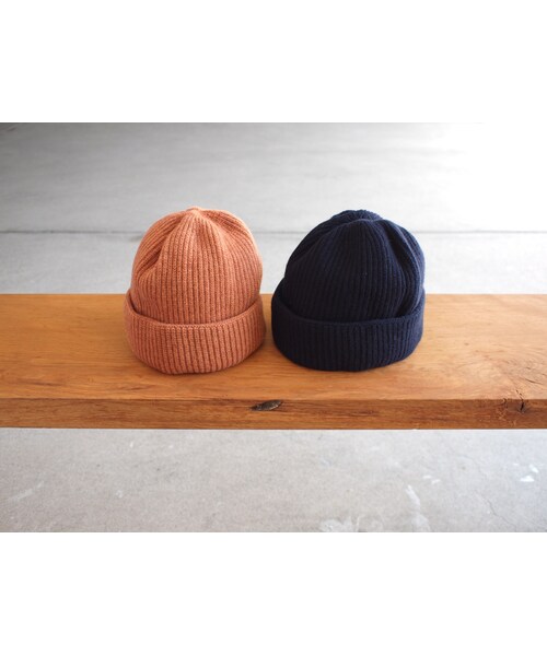 morno(モーノ)の「morno〈モーノ〉 COOMARAM KNIT CAP ORANGE/NAVY/CHARCOAL/BLACK(ニットキャップ/ビーニー・メンズ・その他)」の3枚目の写真