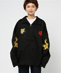 楽天市場】刺繍デザインスカジャンブルゾン／アンリラクシング