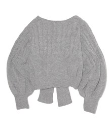 styling/ | styling/ kei shirahata Back Ribbon Cardigan(ニット/セーター)