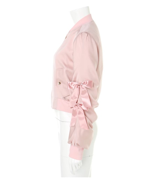 Maison de FLEUR（メゾンドフルール）の「Ribbon Sleeve MA-1（）」 - WEAR