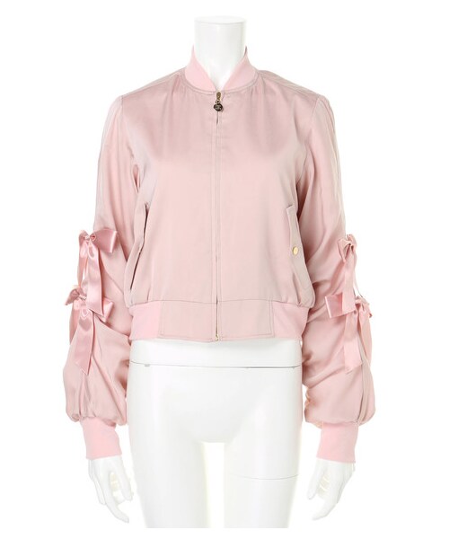Maison de FLEUR（メゾンドフルール）の「Ribbon Sleeve MA-1（）」 - WEAR