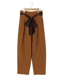 Green　Parks | ・m SET2点 タックパンツ+スカーフベルト(パンツ)