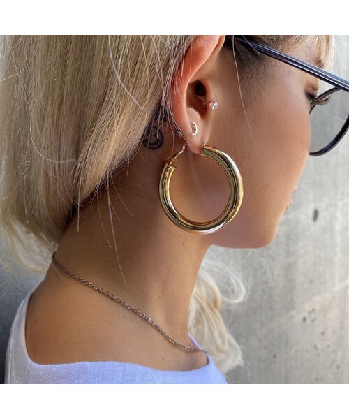 no brand（ノーブランド）の「フープピアスbrothers♥（ピアス（両耳用）・レディース・その他）」の4枚目の写真