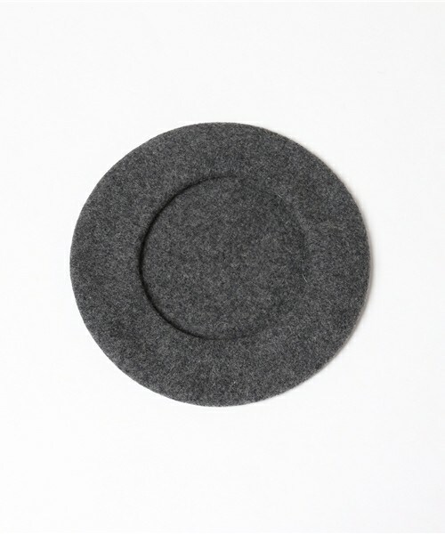 archives（アルシーヴ）の「シンプルバスクベレー帽（ハンチング/ベレー帽・レディース・ブラック/グレー・MEDIUM）」の5枚目の写真