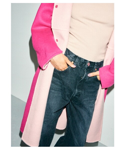 FRAY I.D（フレイアイディー）の「スカラップＶニットトップス（ニット・レディース・PBEG/RED/BLK・F）」の10枚目の写真