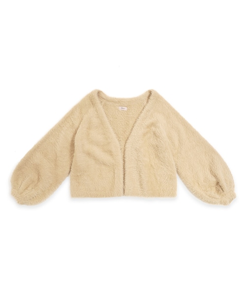 flower（フラワー）の「chick cardigan ～チックカーディガン（カーディガン/ボレロ・レディース・purple/gray/navy/beige/pink・FREE）」の4枚目の写真