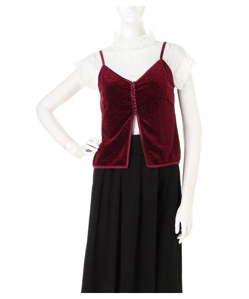 BARAK（バラク）の「ベロアビスチェ（その他トップス・レディース・ブラック/ネイビー/ワイン・FREE）」の3枚目の写真