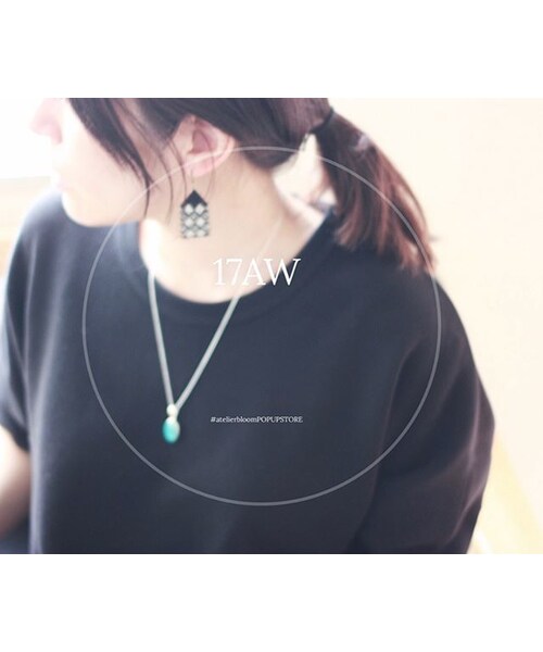 atelier bloom（アトリエブルーム）の「スリーピングビューティー　ターコイズネックレス（ネックレス・レディース・その他）」の2枚目の写真