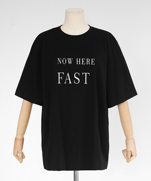 DHOLIC（ディーホリック）の「FASTプリントハーフスリーブTシャツ（Tシャツ/カットソー・レディース・レッド/ホワイト/ベージュ/ブラック・FREE）」の3枚目の写真