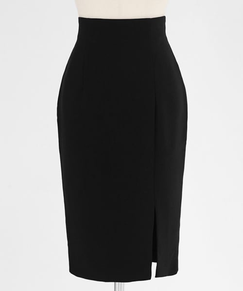 DHOLIC(ディーホリック)の「5COLORSスリットヘムミディスカート(スカート・レディース・ブラウン/ベージュ/グリーン/その他/ブラック・S/M)」の2枚目の写真