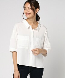 INTERPLANET | BACKリボン抜き衿シャツ(シャツ/ブラウス)