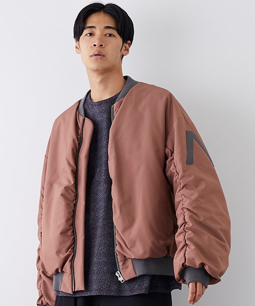 LAD MUSICIAN（ラッドミュージシャン）の「バックロゴMA-1（その他・メンズ・BLK/PNK・42/44）」の10枚目の写真