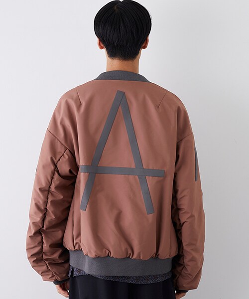 LAD MUSICIAN（ラッドミュージシャン）の「バックロゴMA-1（その他・メンズ・BLK/PNK・42/44）」の6枚目の写真