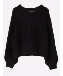 E hyphen world gallery | 袖ボリュームフェザーニットプルオーバー(トップス)