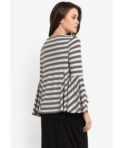 Zariya（ザリヤ）の「Printed Blouse（トップス・レディース・Brown・S/M/L/XL/XXL）」の2枚目の写真