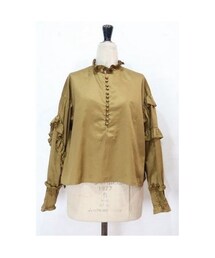 RehersalL | フリルカラーサテンブラウス(シャツ/ブラウス)