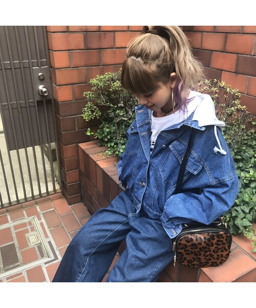 no brand（ノーブランド）の「フードついてるdenimJK（デニム