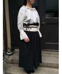 m.soeur（エムスール）の「etoffe et soeur ピンタックカフス・リネン 