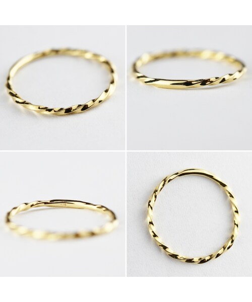 two ply(トゥープライ)の「トゥー プライ 275 ツイスト リング(リング・レディース・ゴールド・マイナス5号〜13号)」の2枚目の写真