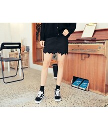 HOTPING | ユニークフリンジヘムコットンスカパン(スカート)