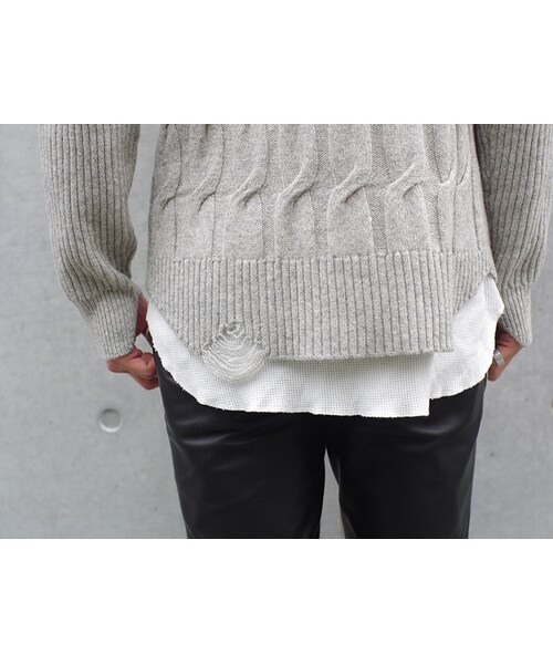 LOUNGE LIZARD ニット lounge lizard ニット セーター フェード感の 