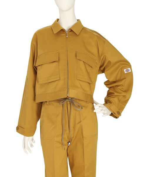 jouetie(ジュエティ)の「Dickies×jouetie JAPAN ワークジャケット(ジャケット/アウター・レディース・イエロー/ターコイズ/ブラウン/ベージュ)」の15枚目の写真
